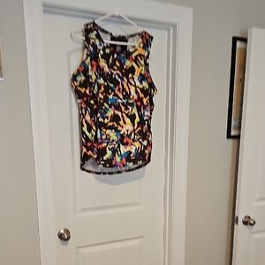 Tek Gear Pink Yellow Sleeveless Tank Top